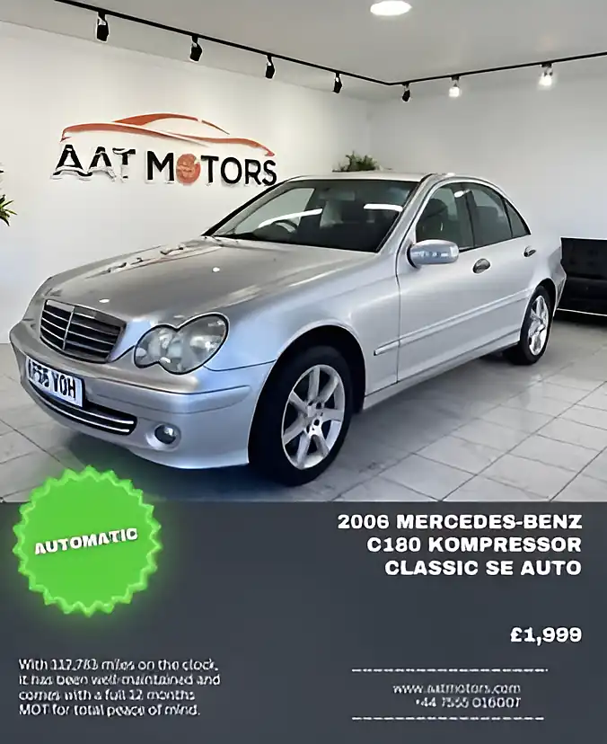 Used 2006 Mercedes-Benz C-Class Classic Se Silver - Front View