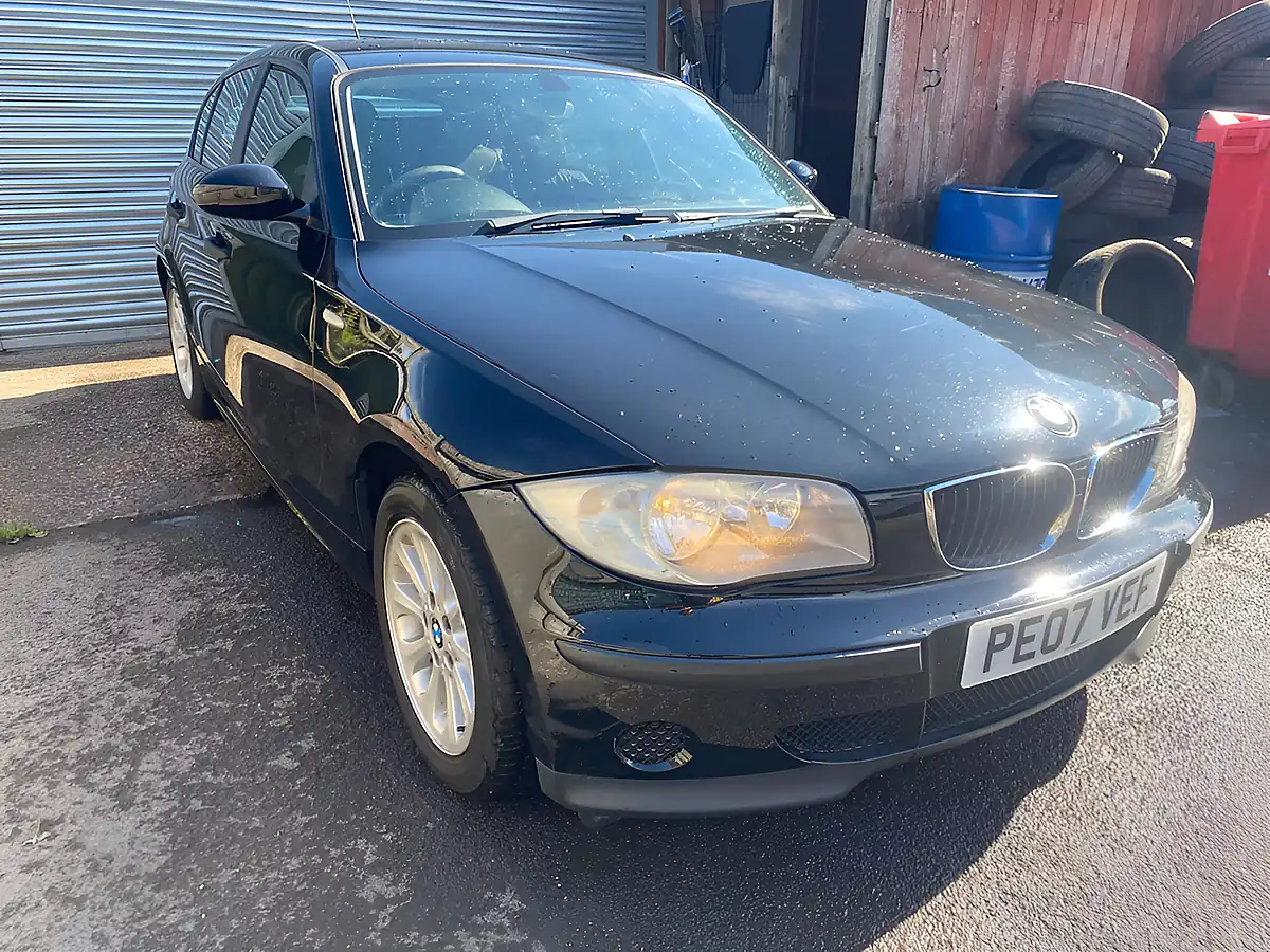 Used 2007 BMW 1 Series Es Black - Front View