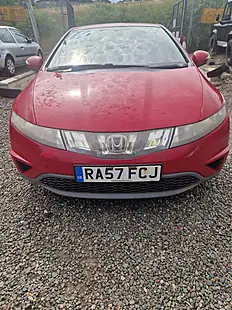 Used 2007 Honda Civic Se Red - Interior and Exterior details 2