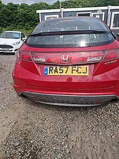 Used 2007 Honda Civic Se Red - Interior and Exterior details 7