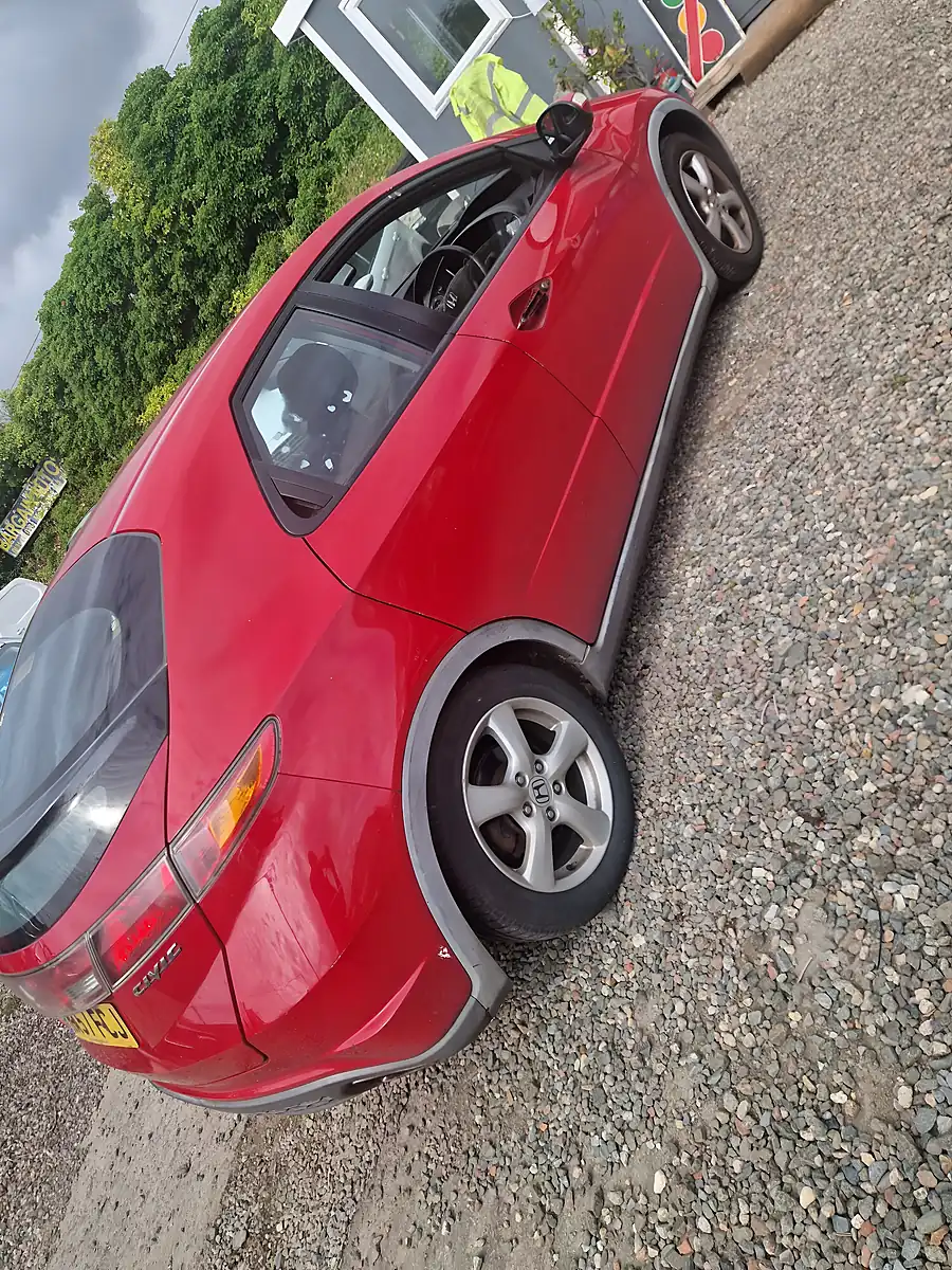 Used 2007 Honda Civic Se Red - Interior and Exterior details 9