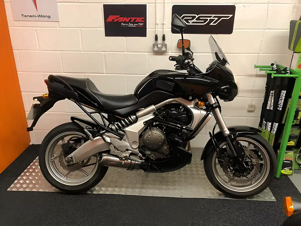 Used 2007 Kawasaki Versys Solid Black - Front View