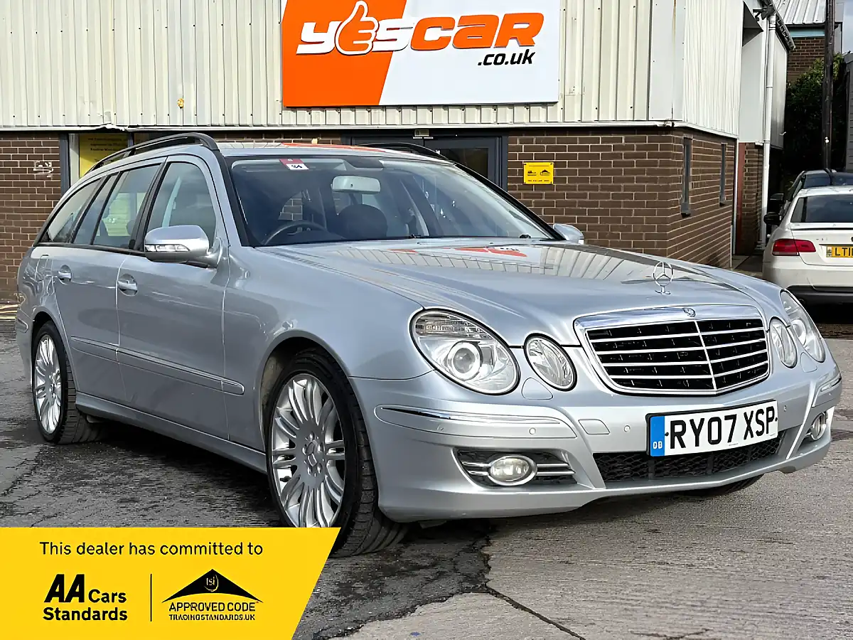 Used 2007 Mercedes-Benz E Class Sport Silver - Front View