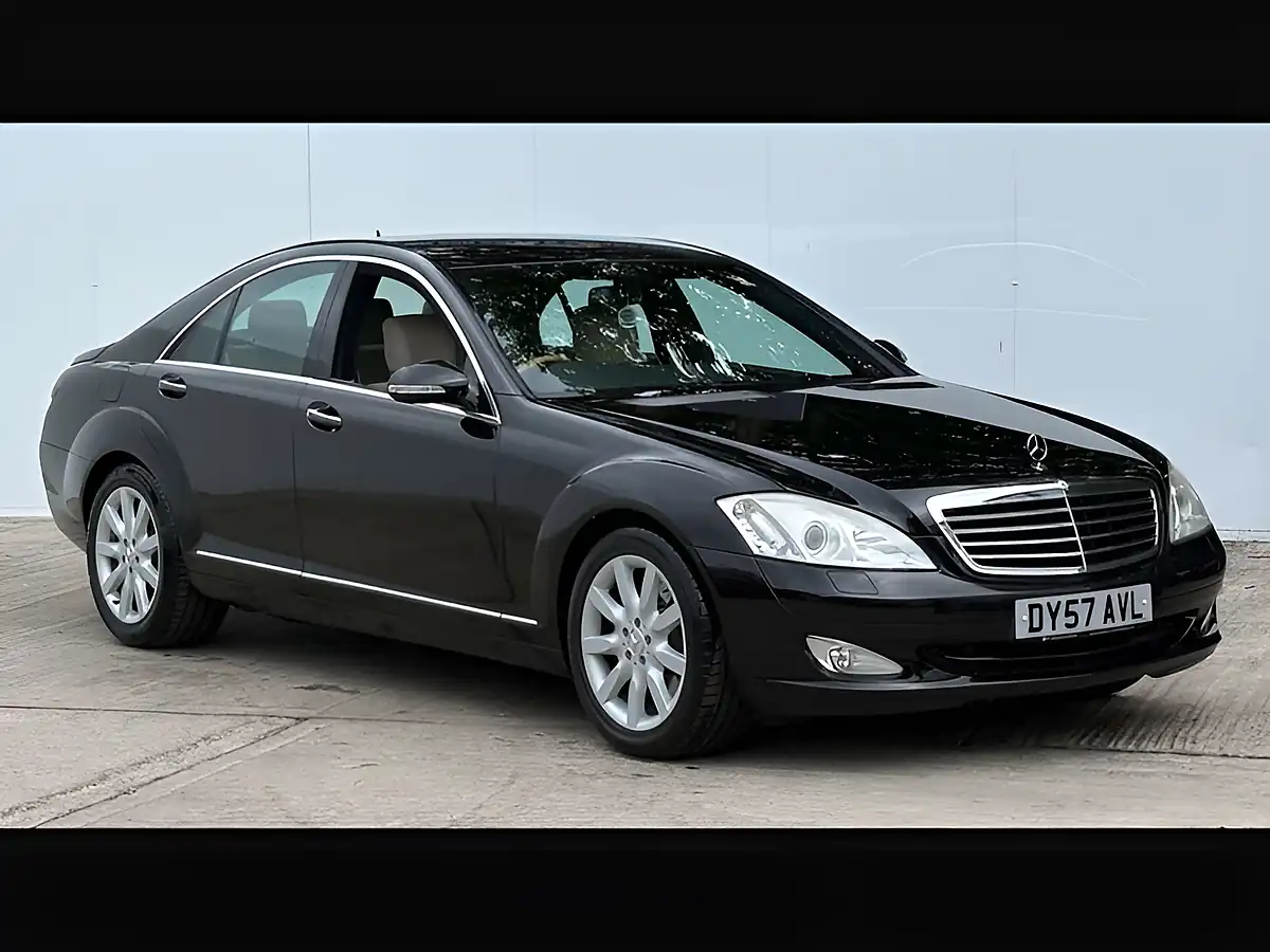 Used 2007 Mercedes-Benz S Class S320 Black - Front View