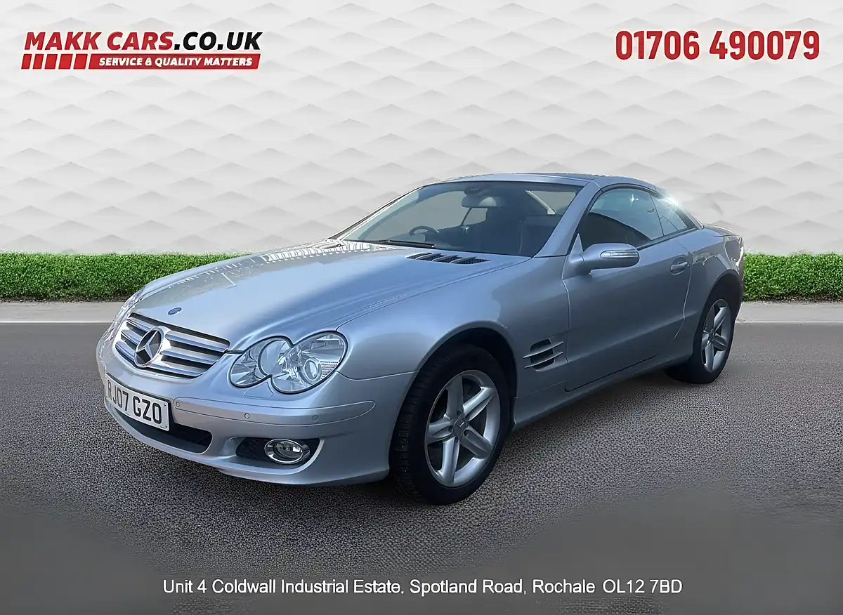 Used 2007 Mercedes-Benz Sl Convertible Silver - Interior and Exterior details 2