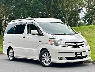 Used 2007 Toyota Alphard Camper Van White - Interior and Exterior details 10