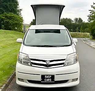 Used 2007 Toyota Alphard Camper Van White - Interior and Exterior details 13