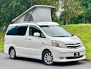 Used 2007 Toyota Alphard Camper Van White - Interior and Exterior details 2