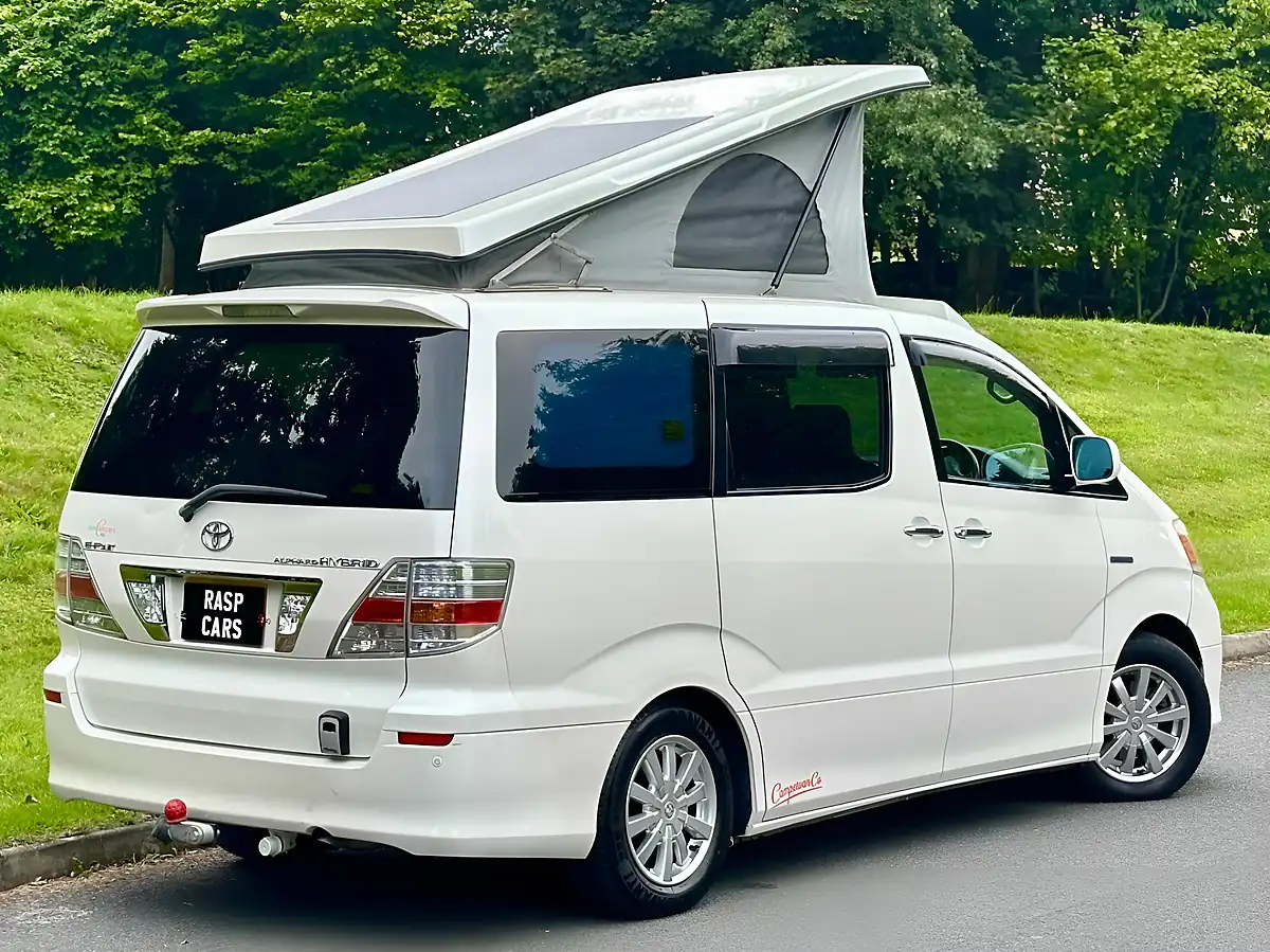 Used 2007 Toyota Alphard Camper Van White - Interior and Exterior details 8