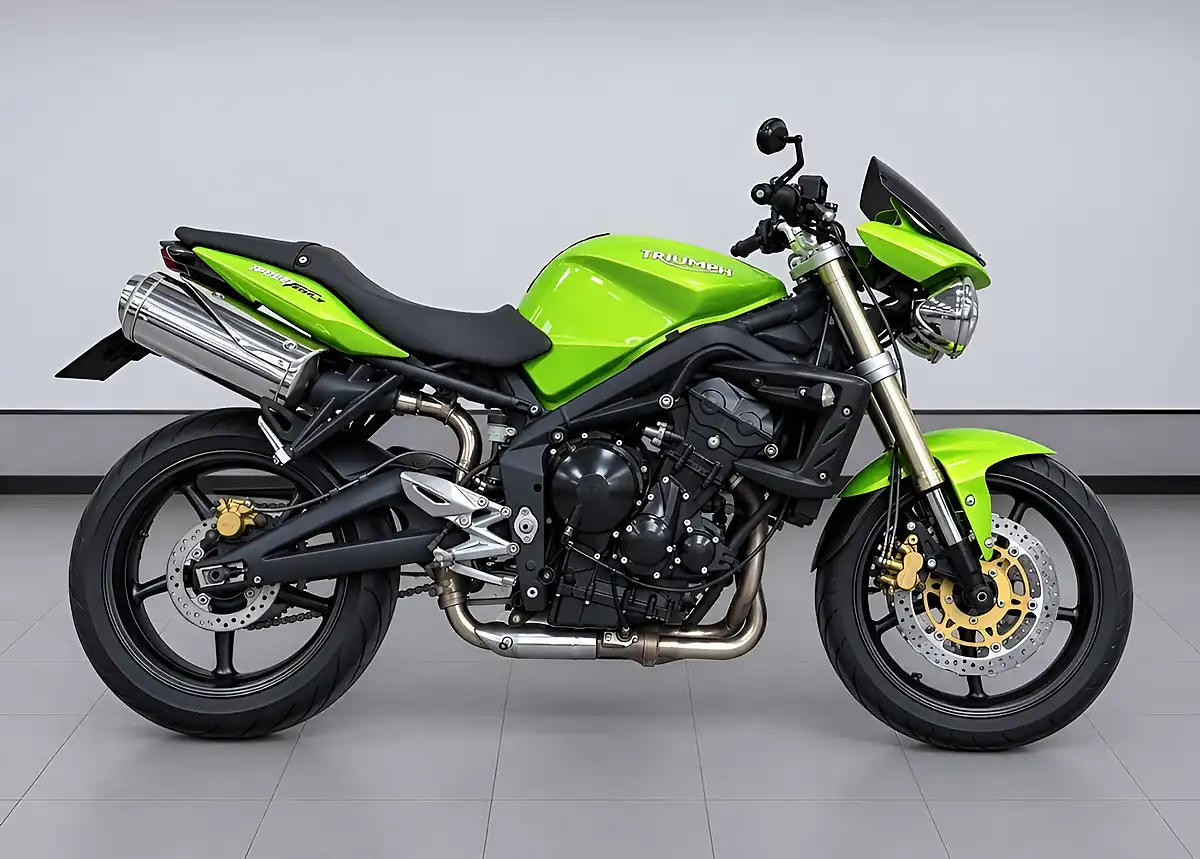 Used 2007 Triumph Street Triple 675 Naked Green - Interior and Exterior details 3
