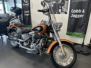 Used 2008 Harley-Davidson Softail Flstf Fat Boy 105th Anniversary Edition Orange - Interior and Exterior details 10
