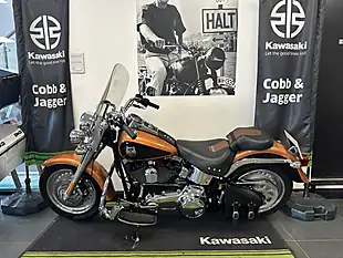 Used 2008 Harley-Davidson Softail Flstf Fat Boy 105th Anniversary Edition Orange - Interior and Exterior details 14