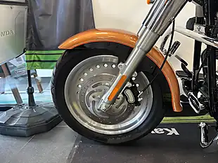Used 2008 Harley-Davidson Softail Flstf Fat Boy 105th Anniversary Edition Orange - Interior and Exterior details 16