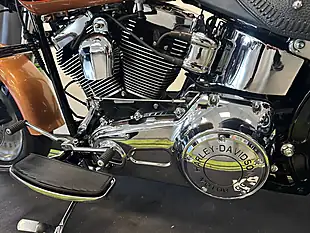 Used 2008 Harley-Davidson Softail Flstf Fat Boy 105th Anniversary Edition Orange - Interior and Exterior details 18