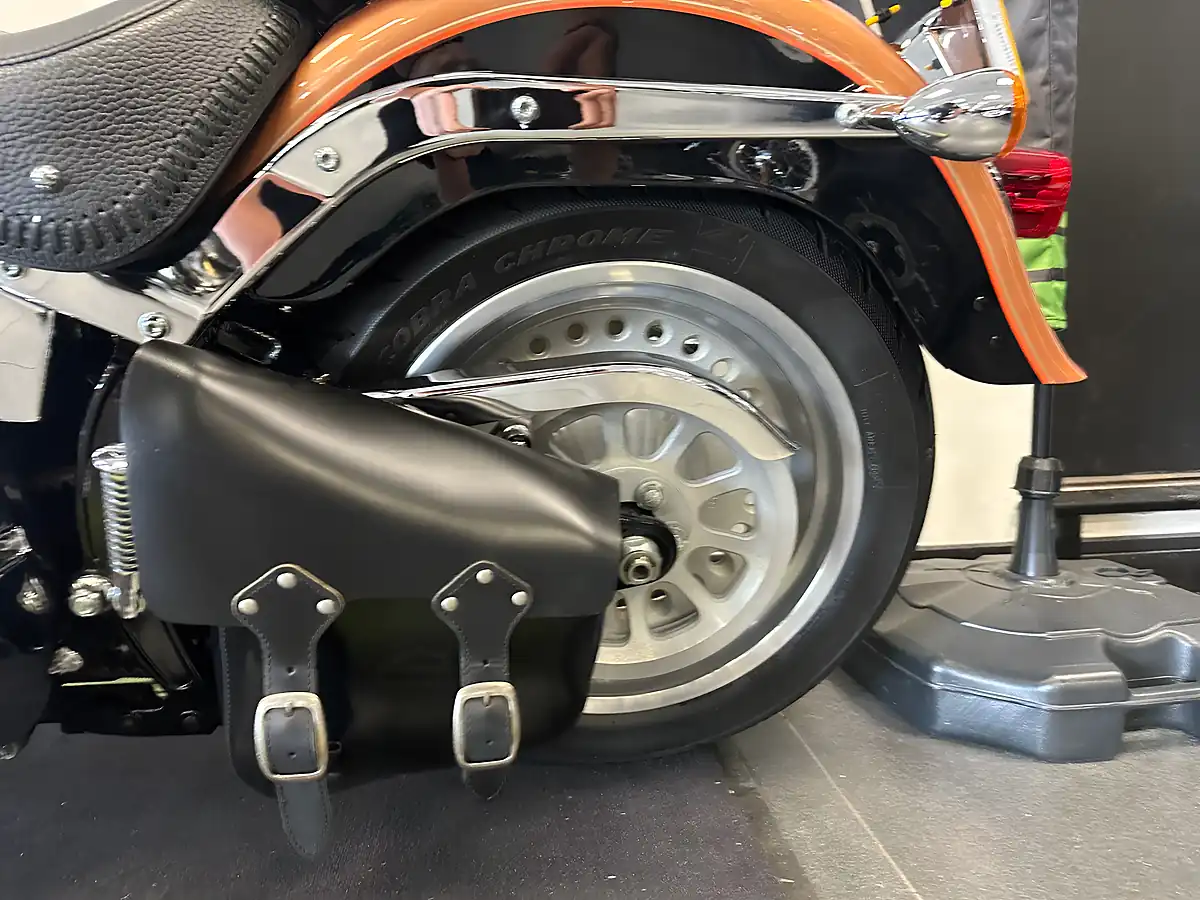 Used 2008 Harley-Davidson Softail Flstf Fat Boy 105th Anniversary Edition Orange - Interior and Exterior details 20