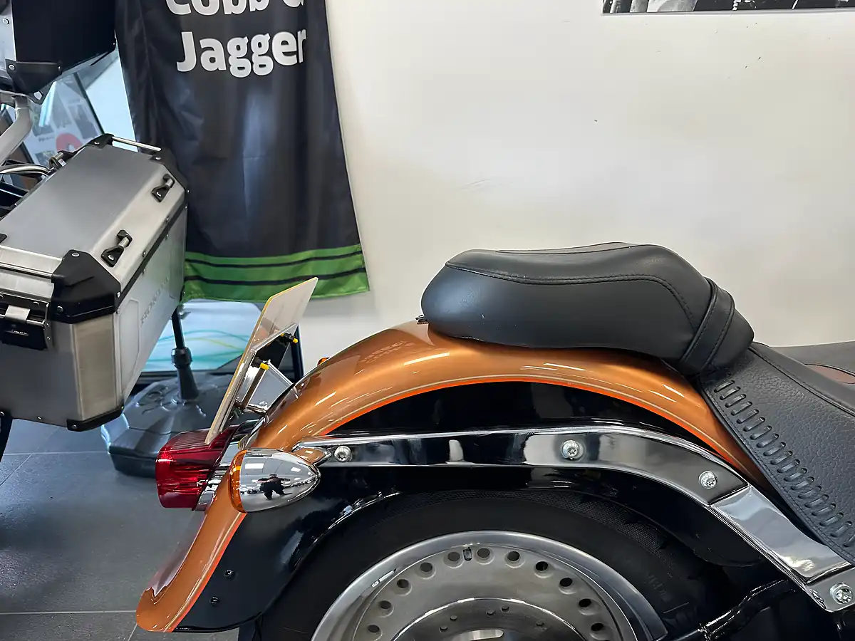 Used 2008 Harley-Davidson Softail Flstf Fat Boy 105th Anniversary Edition Orange - Interior and Exterior details 3