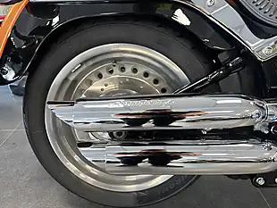 Used 2008 Harley-Davidson Softail Flstf Fat Boy 105th Anniversary Edition Orange - Interior and Exterior details 4