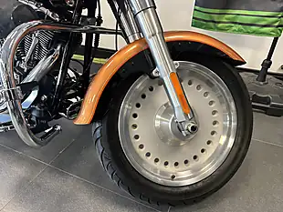 Used 2008 Harley-Davidson Softail Flstf Fat Boy 105th Anniversary Edition Orange - Interior and Exterior details 9