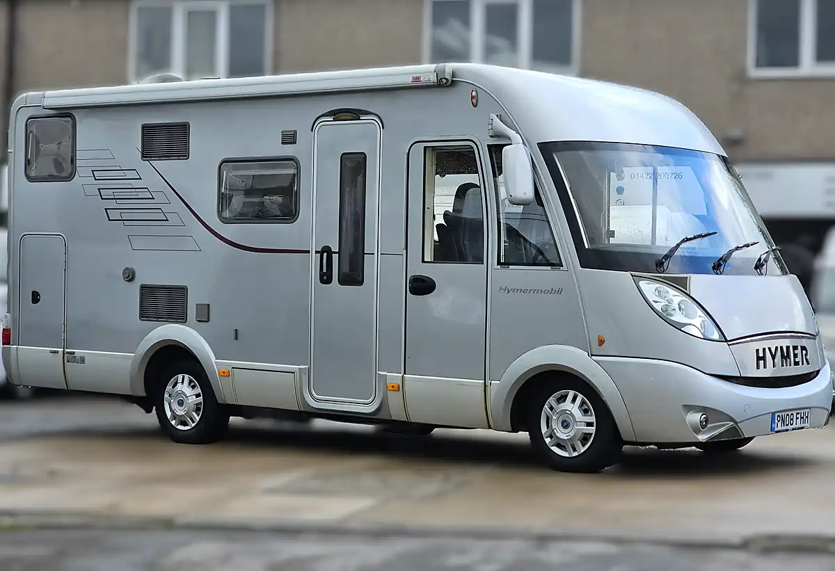 Used 2008 Hymer B524 Sl a-Class Silver - Front View