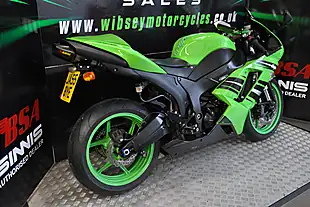 Used 2008 Kawasaki ZX-6R Wibsey Motorcycles Green - Interior and Exterior details 12