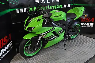 Used 2008 Kawasaki ZX-6R Wibsey Motorcycles Green - Interior and Exterior details 3