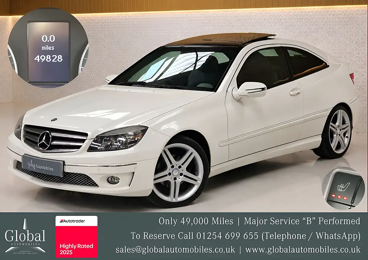 Used 2008 Mercedes-Benz Clc Class Sport Calcite White - Front View