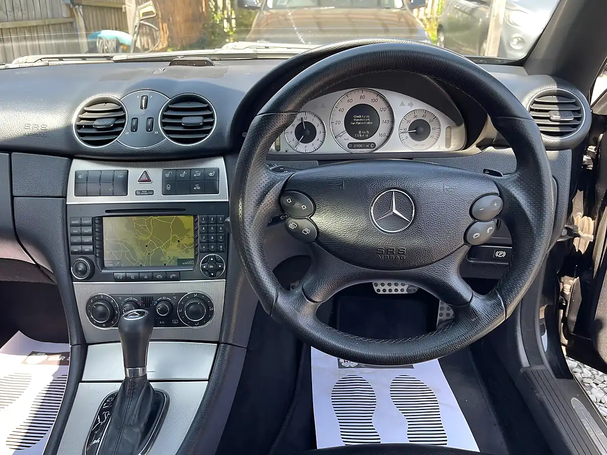 Used 2008 Mercedes-Benz Clk Sport Cabriolet Black - Interior and Exterior details 12