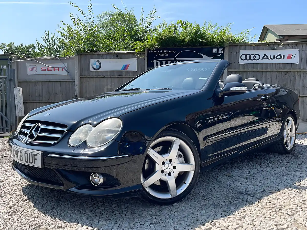 Used 2008 Mercedes-Benz Clk Sport Cabriolet Black - Interior and Exterior details 15