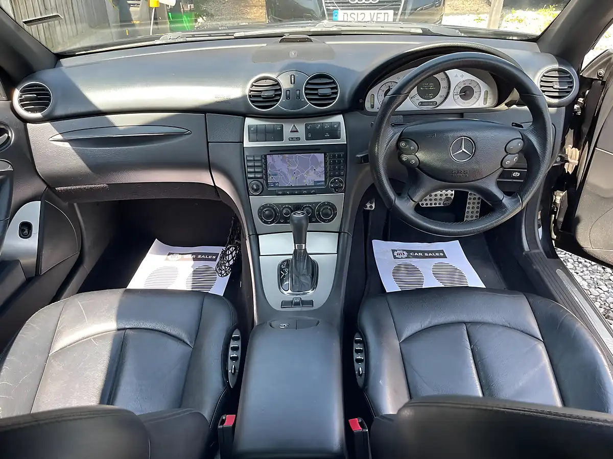 Used 2008 Mercedes-Benz Clk Sport Cabriolet Black - Interior and Exterior details 4