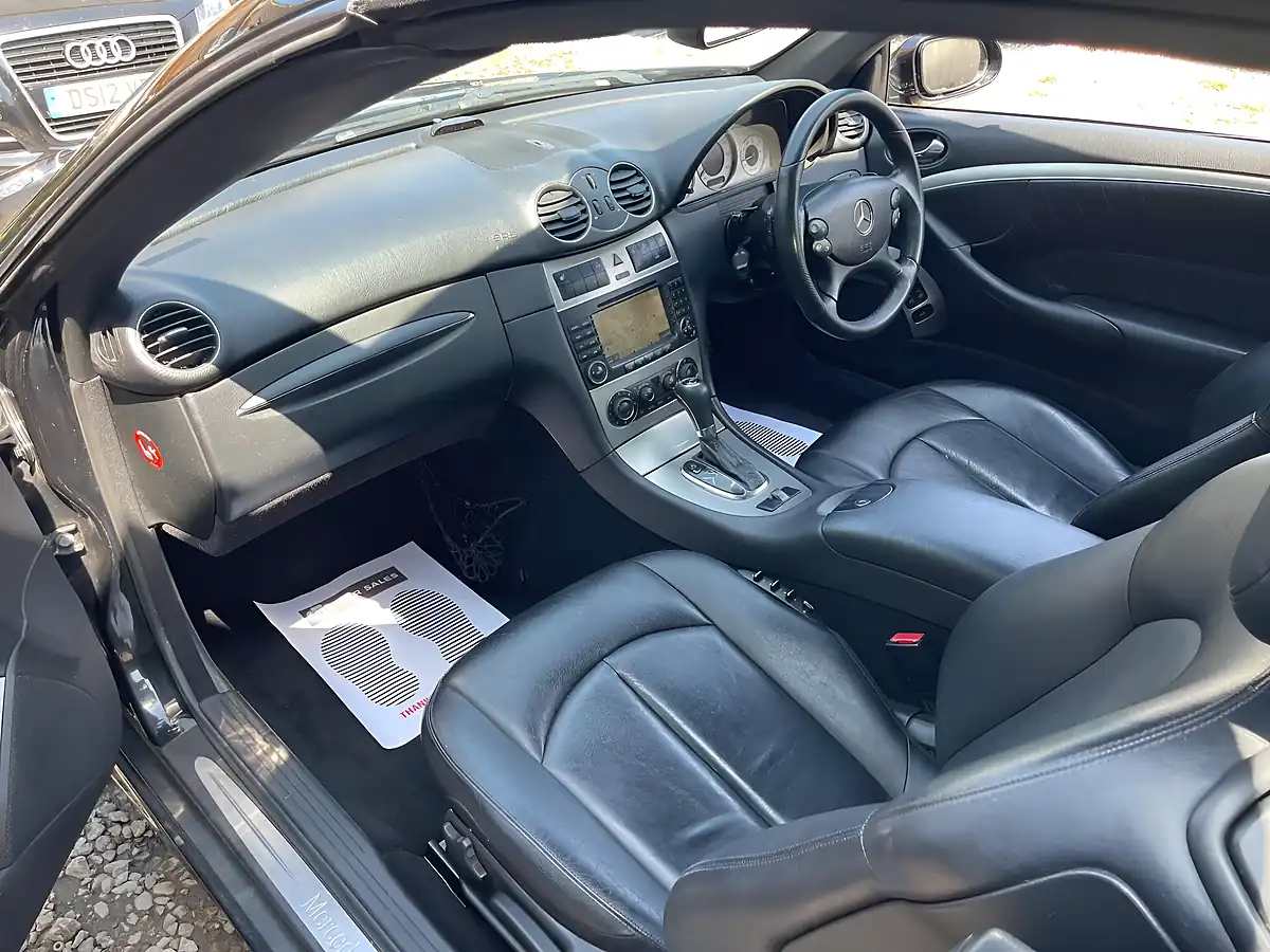 Used 2008 Mercedes-Benz Clk Sport Cabriolet Black - Interior and Exterior details 5