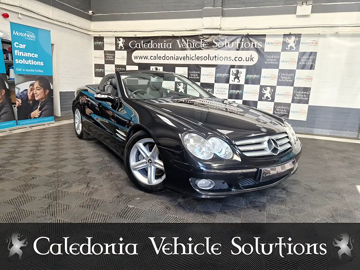 Used 2008 Mercedes-Benz Sl Class Convertible Black - Interior and Exterior details 11