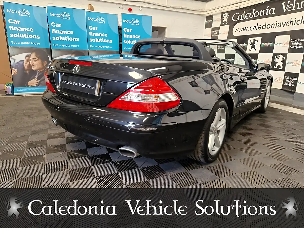 Used 2008 Mercedes-Benz Sl Class Convertible Black - Interior and Exterior details 4