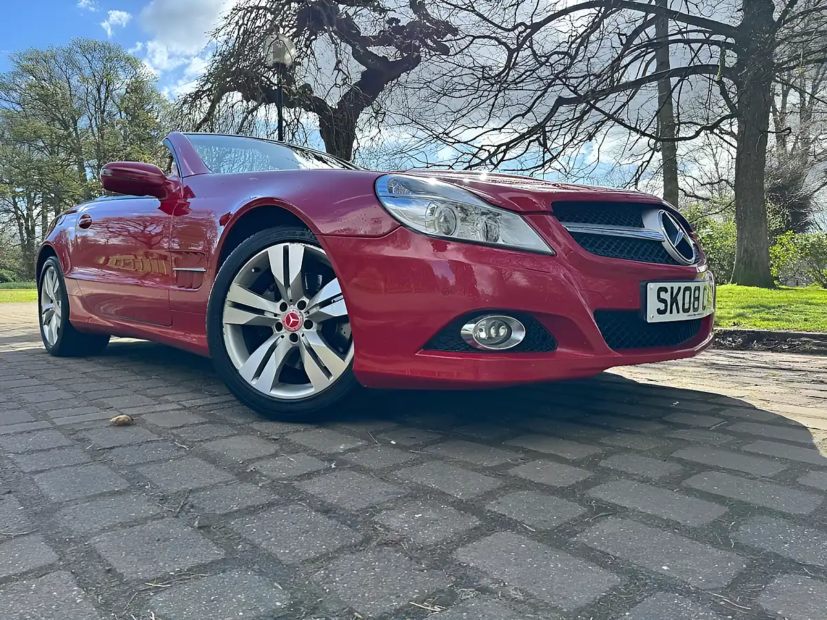 Used 2008 Mercedes-Benz Sl Convertible Red - Front View