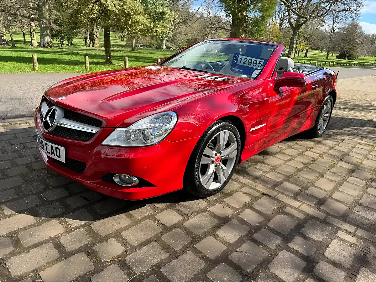 Used 2008 Mercedes-Benz Sl Convertible Red - Interior and Exterior details 10