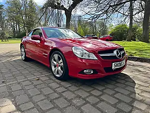Used 2008 Mercedes-Benz Sl Convertible Red - Interior and Exterior details 11