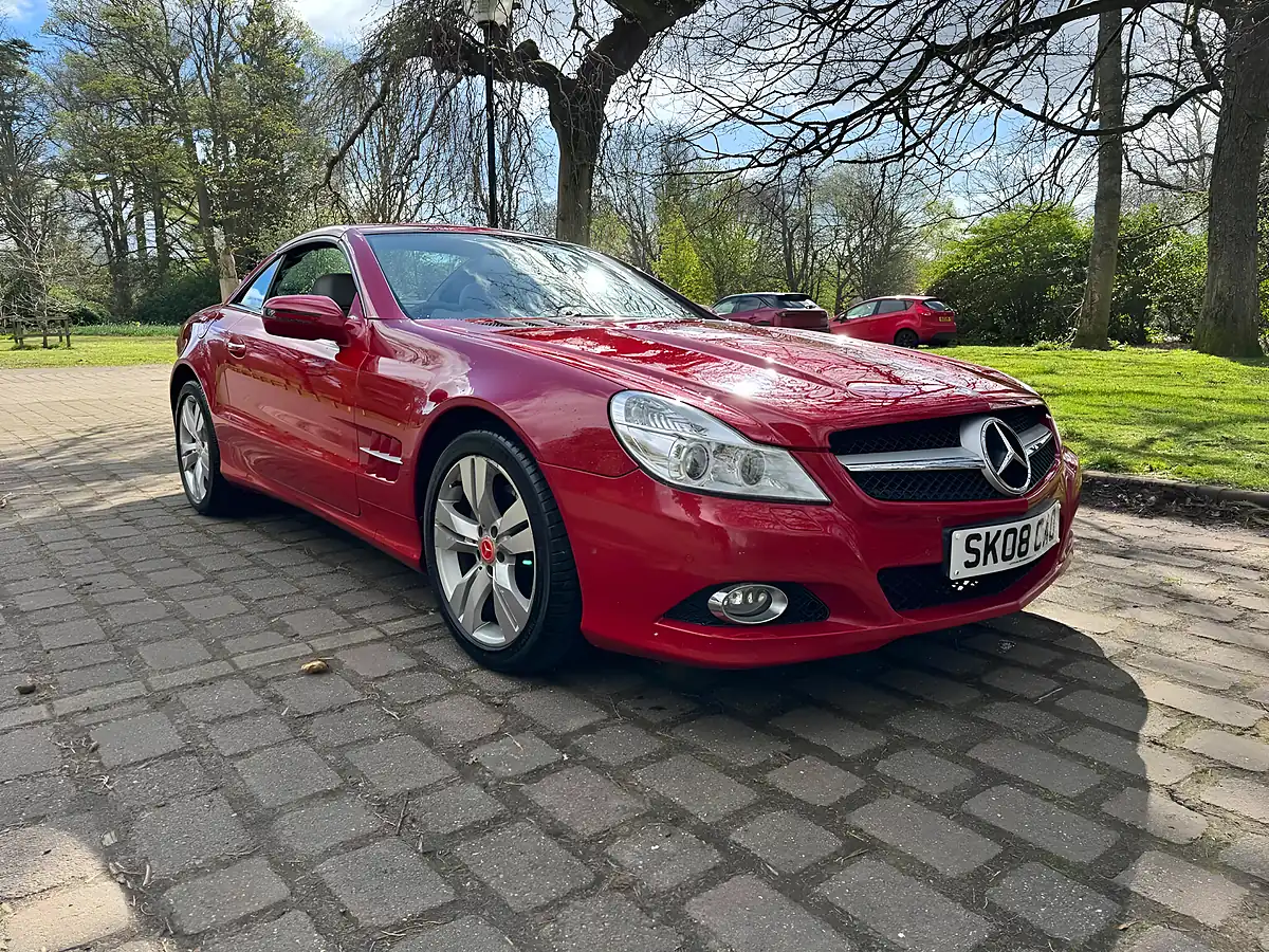 Used 2008 Mercedes-Benz Sl Convertible Red - Interior and Exterior details 11