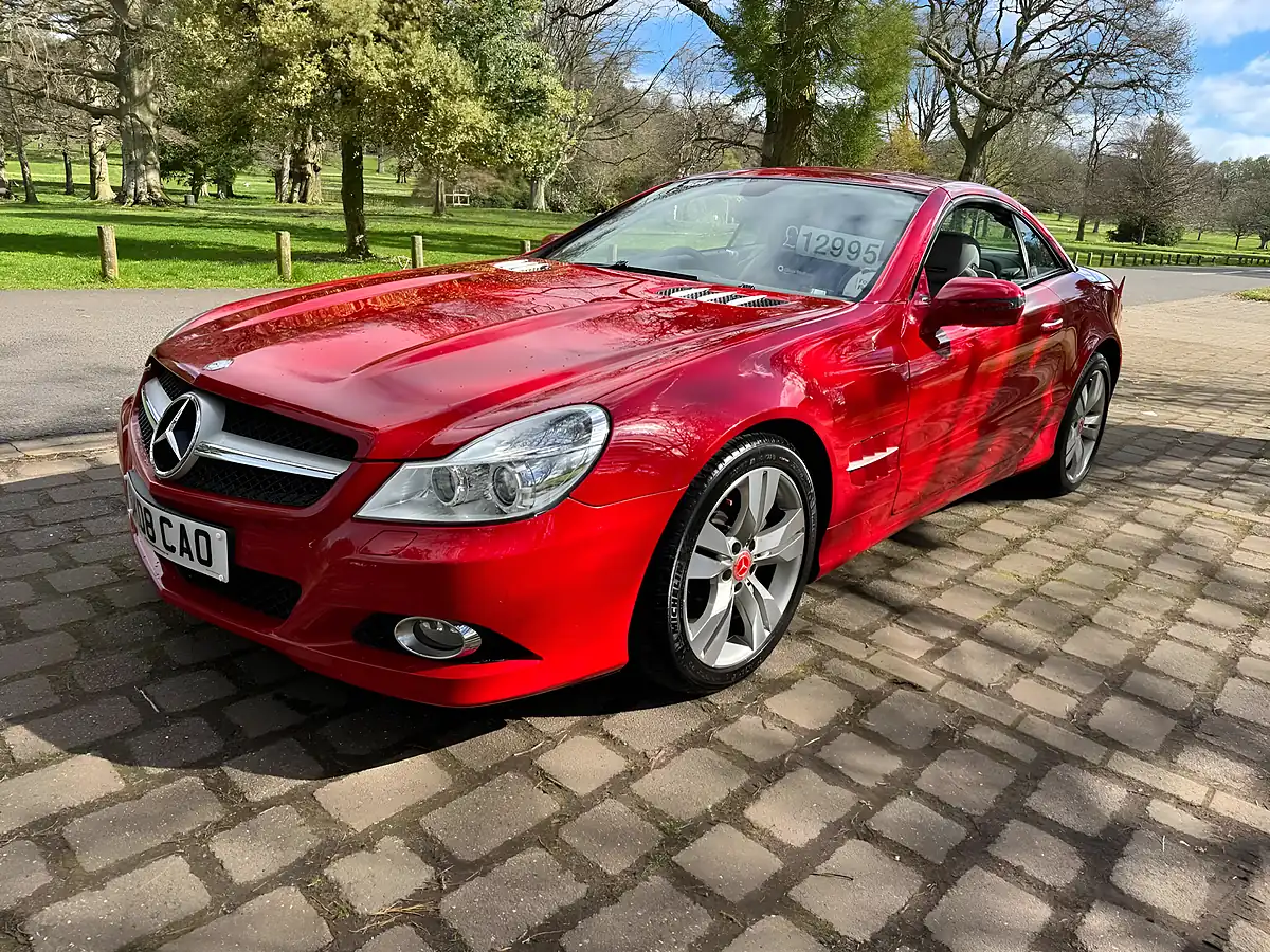 Used 2008 Mercedes-Benz Sl Convertible Red - Interior and Exterior details 12