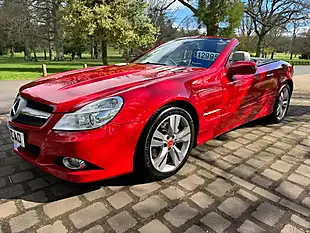 Used 2008 Mercedes-Benz Sl Convertible Red - Interior and Exterior details 2