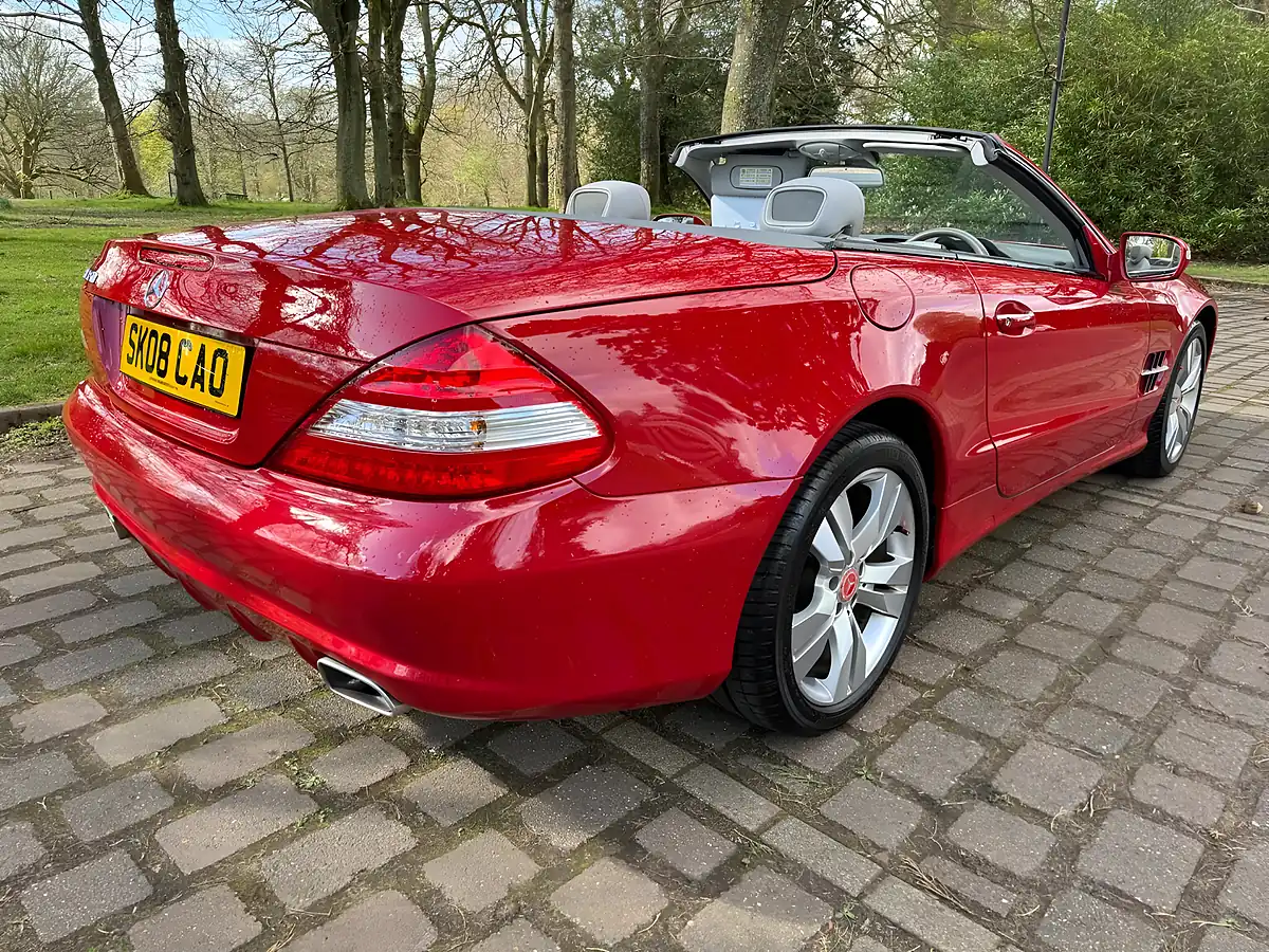 Used 2008 Mercedes-Benz Sl Convertible Red - Interior and Exterior details 3
