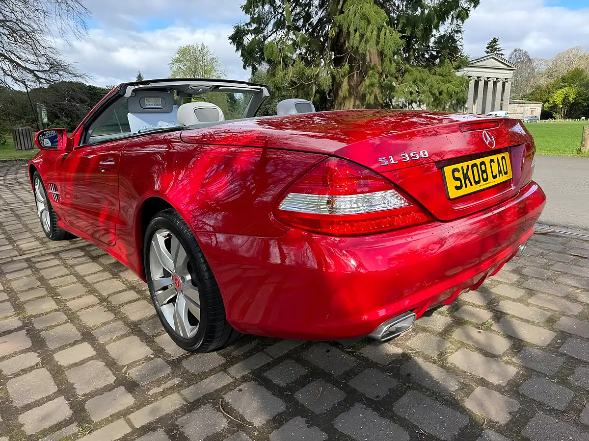 Used 2008 Mercedes-Benz Sl Convertible Red - Interior and Exterior details 4