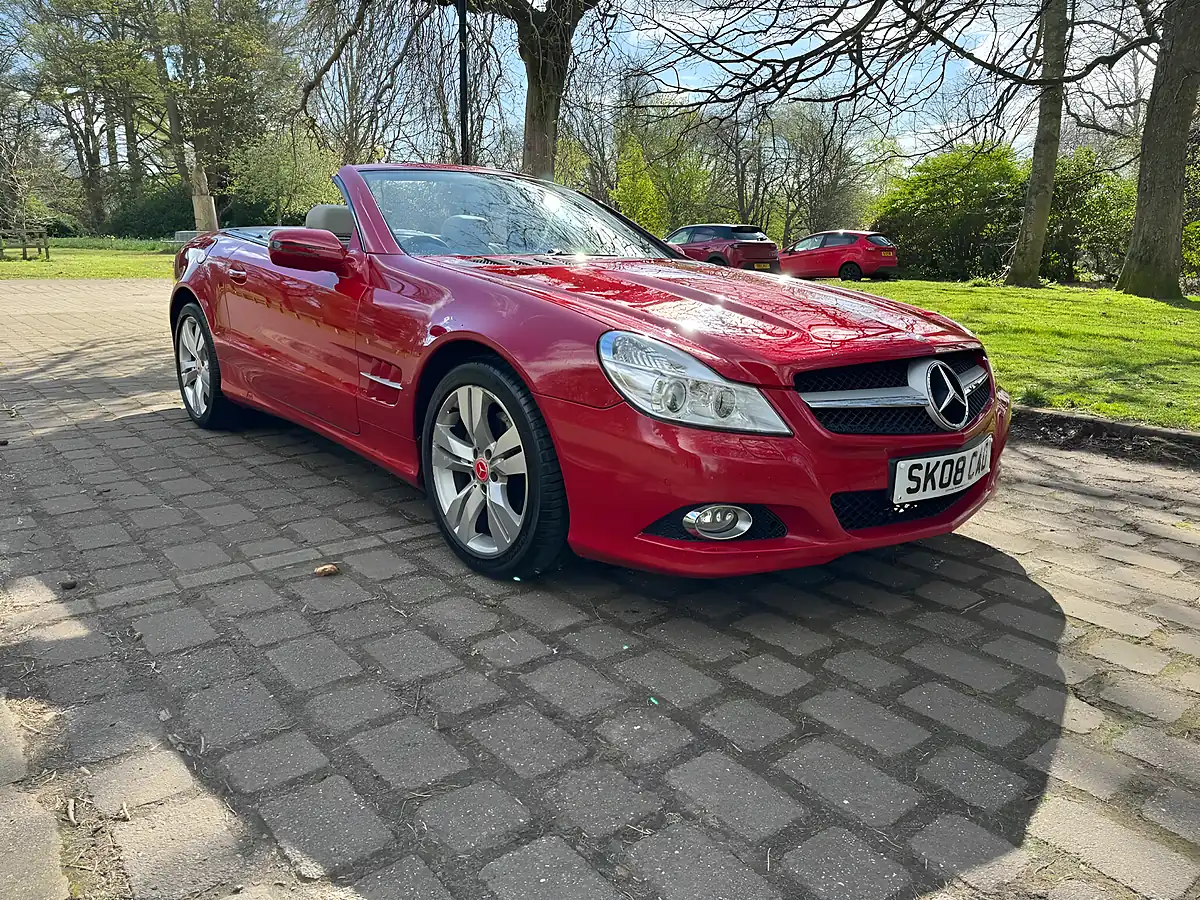 Used 2008 Mercedes-Benz Sl Convertible Red - Interior and Exterior details 9
