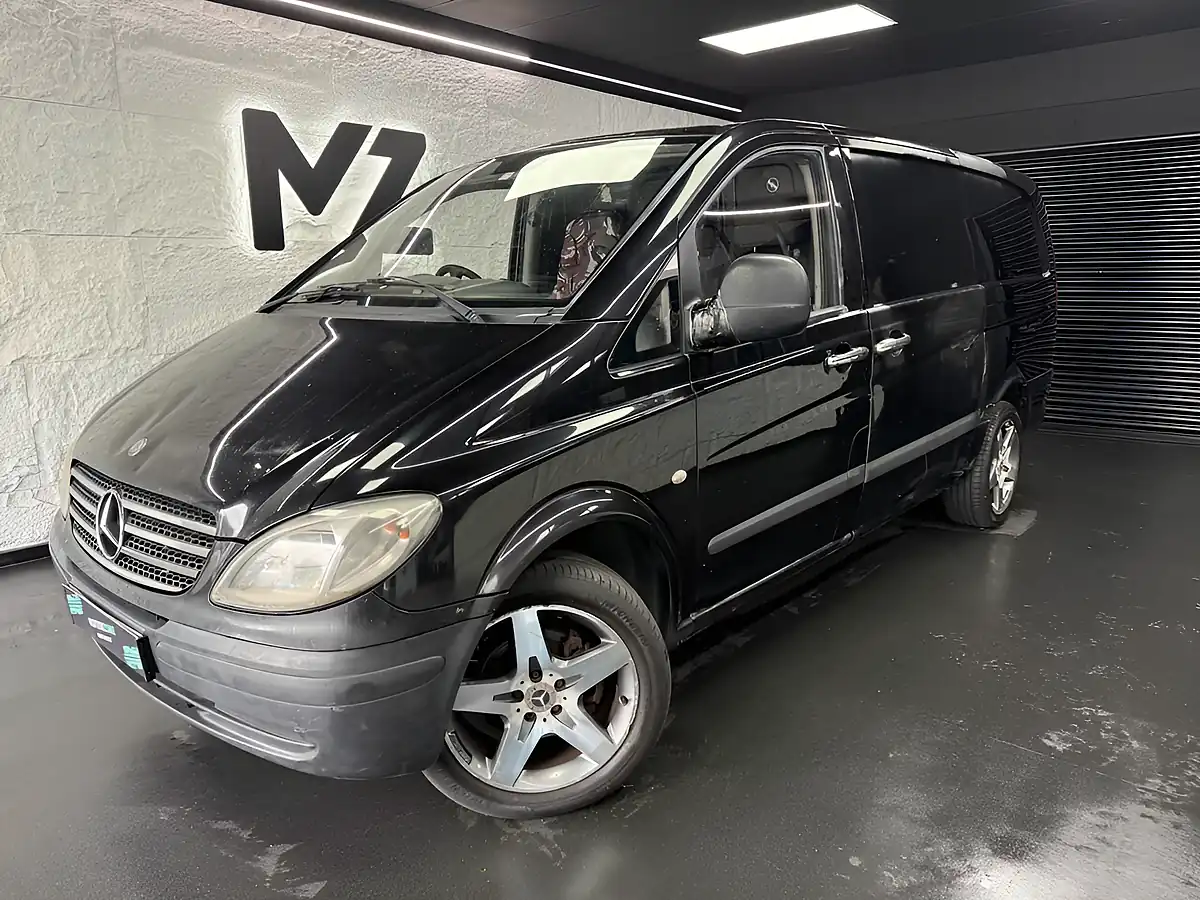Used 2008 Mercedes-Benz Vito Long Panel Van Lwb Black - Front View
