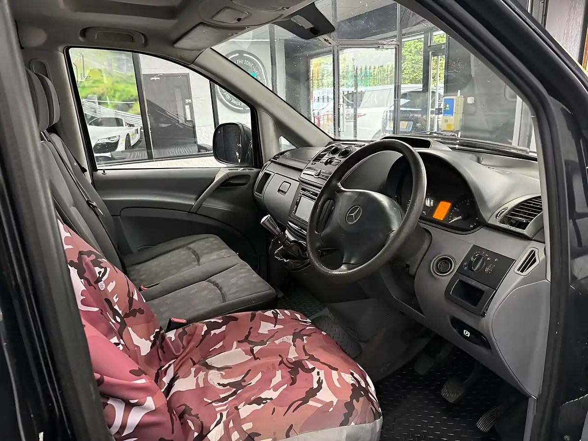 Used 2008 Mercedes-Benz Vito Long Panel Van Lwb Black - Interior and Exterior details 13