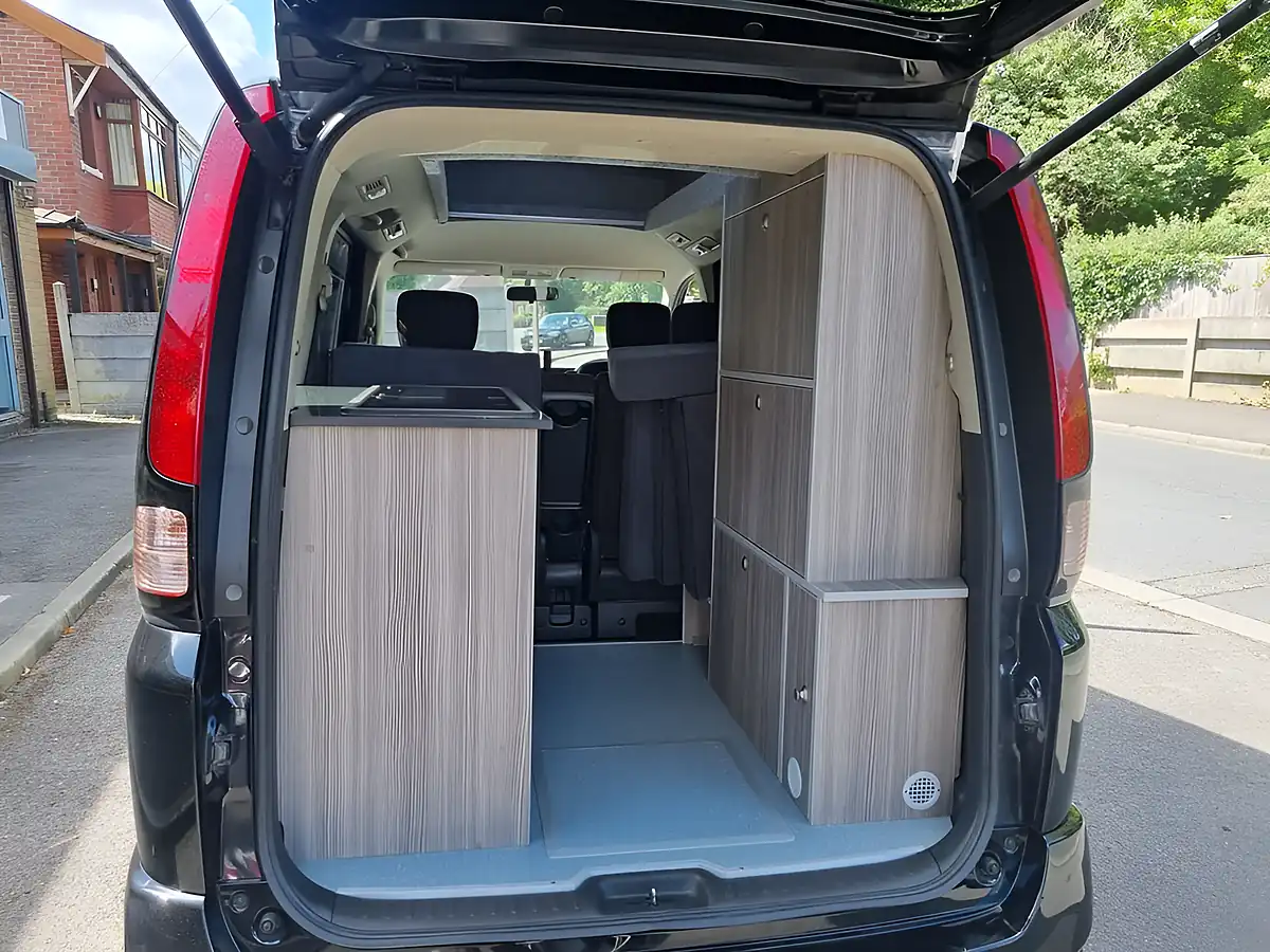Used 2008 Nissan Serena 2 Berth Micro Camper Black - Interior and Exterior details 10