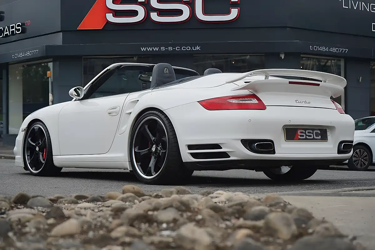 Used 2008 Porsche 911 Turbo Cabriolet White - Interior and Exterior details 2