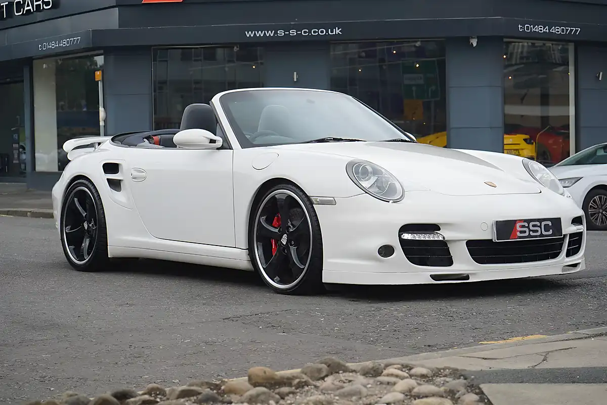 Used 2008 Porsche 911 Turbo Cabriolet White - Interior and Exterior details 6