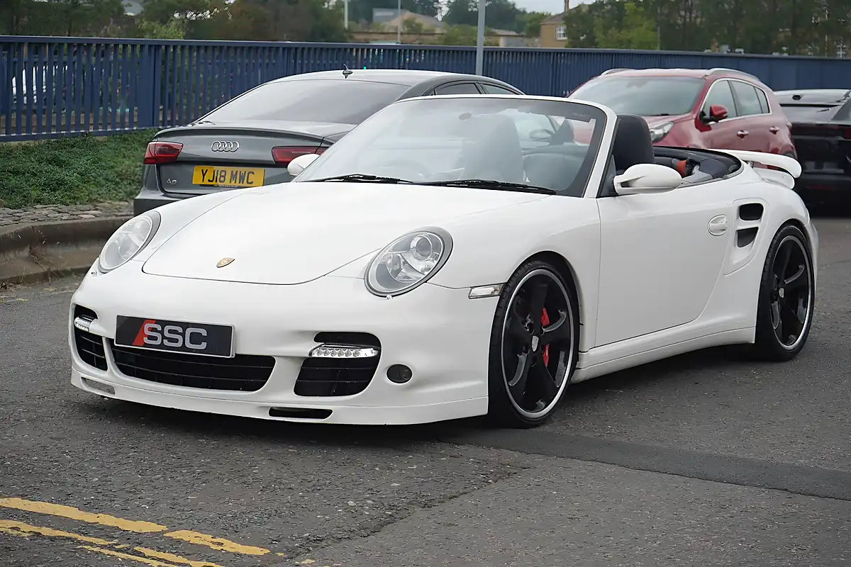 Used 2008 Porsche 911 Turbo Cabriolet White - Interior and Exterior details 8