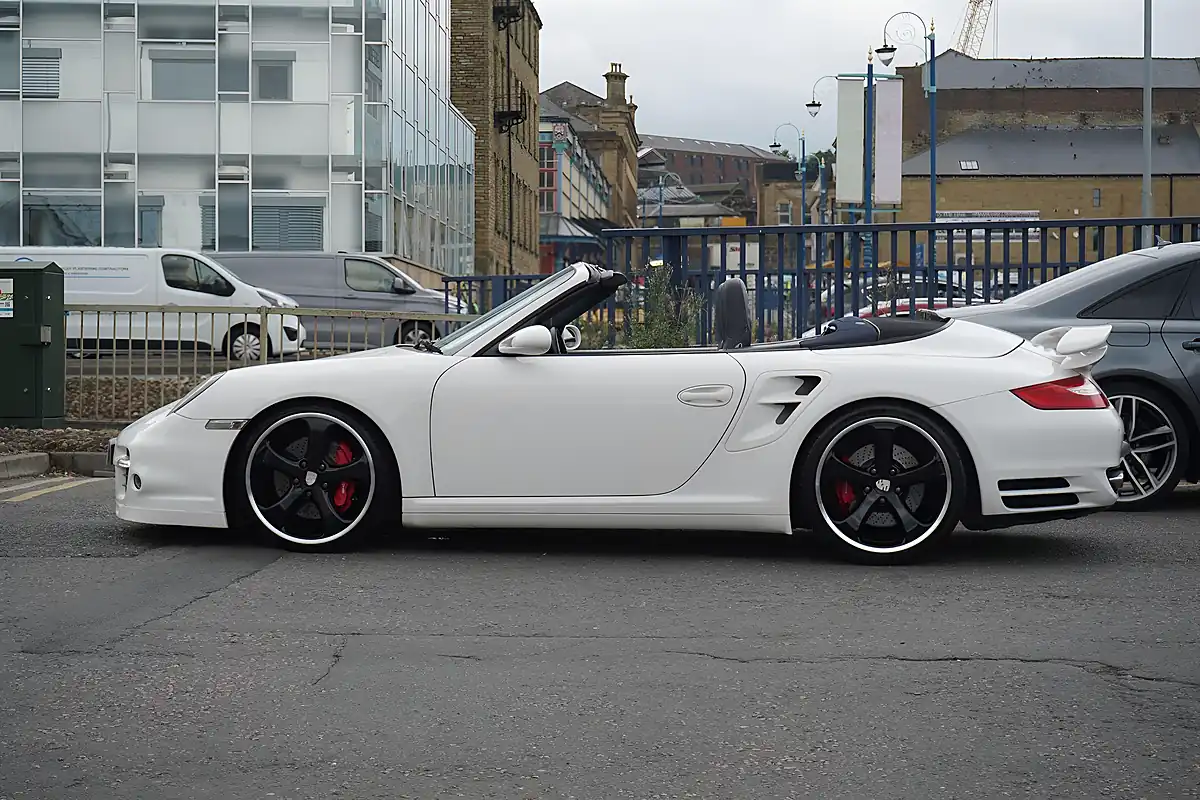 Used 2008 Porsche 911 Turbo Cabriolet White - Interior and Exterior details 9