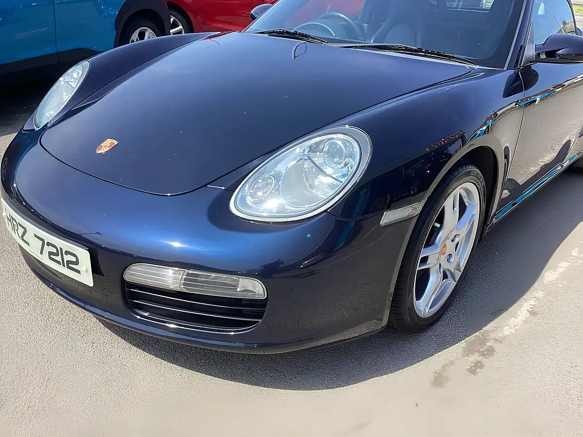 Used 2008 Porsche Boxster 987 Black Leather Blue - Interior and Exterior details 14