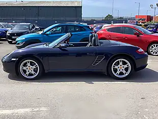 Used 2008 Porsche Boxster 987 Black Leather Blue - Interior and Exterior details 15